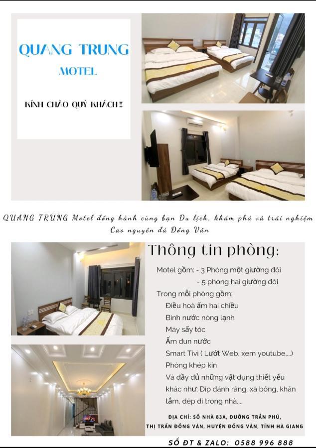 Nha Nghi Quang Trung Apartment Dong Van  Exterior photo